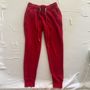 Women's Red Jogger Pants